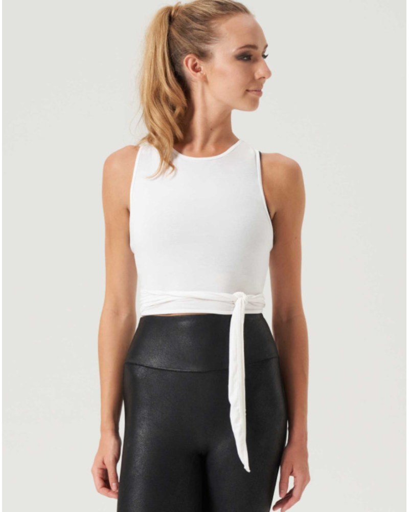 Haut Cache-Cœur Thea – BLOCH – Blanc – Dos Croisé – Collection Twilight
