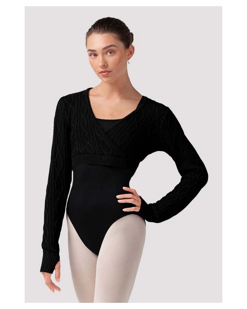 Cache-cœur d’échauffement danse BLOCH femme manches longues