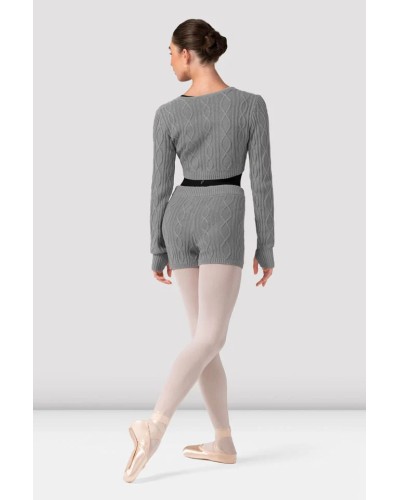 Cache-cœur d’échauffement danse BLOCH femme manches longues