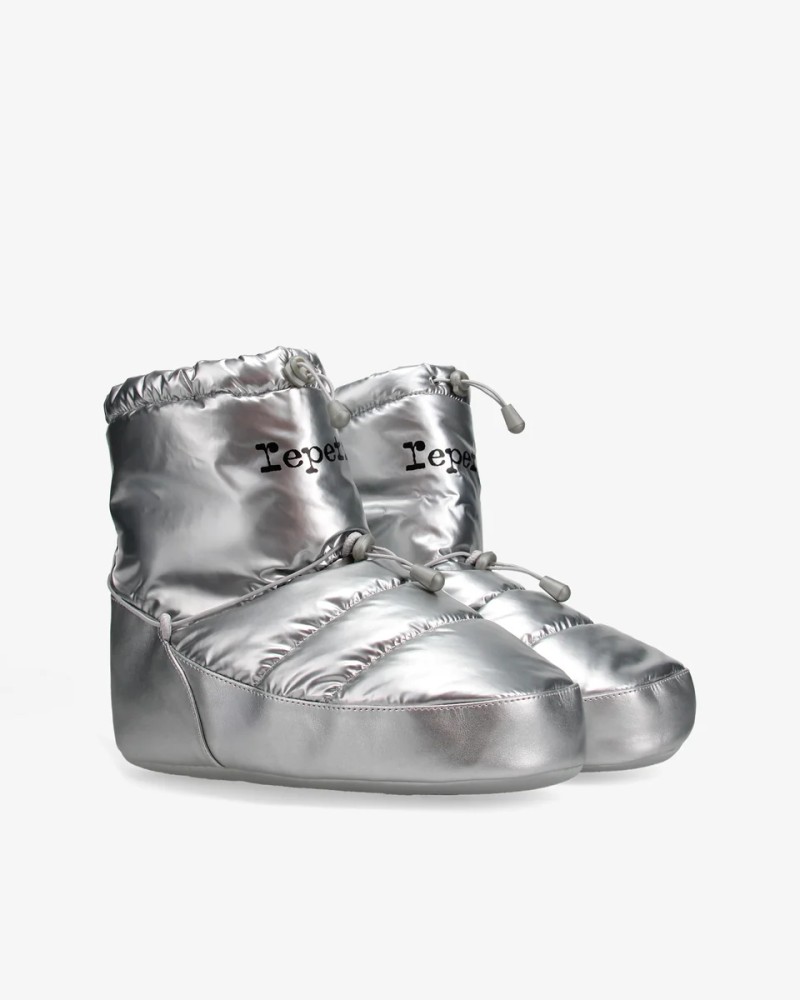 Boots d’échauffement argentées – Repetto