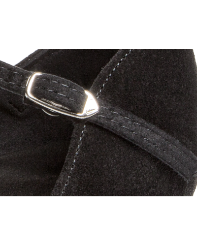 Chaussures de danse latine en daim noir DIAMANT – Talon 2,8 cm