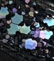 Black Multicolour Glitter
